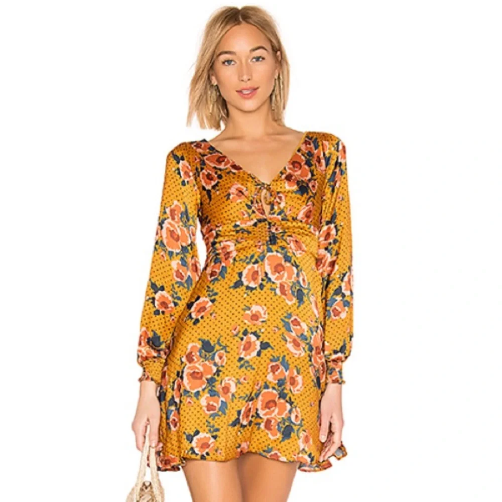 NEW Free People Morning Light Mini Dress - Picture 6 of 8